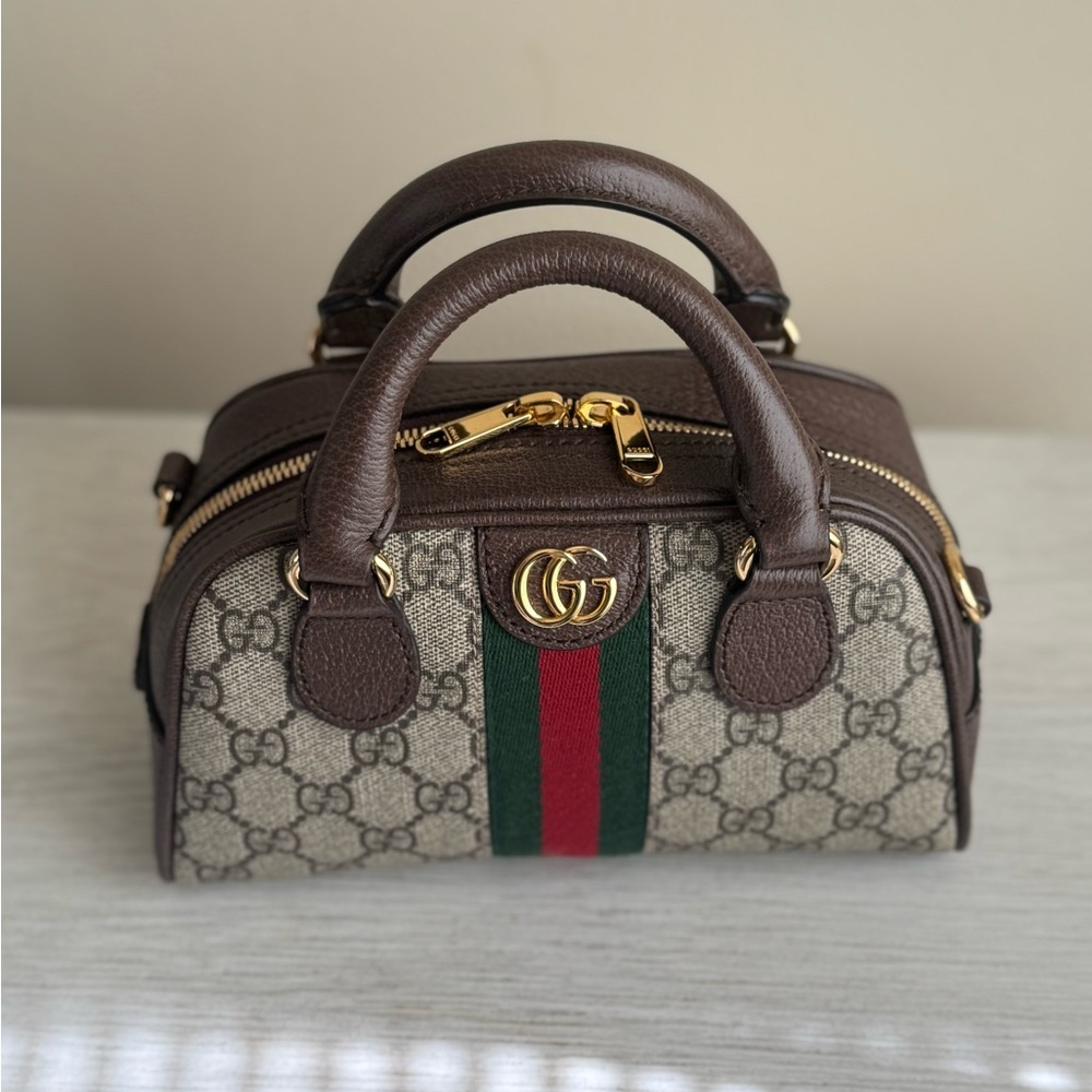 Authentic Gucci Ophidia Mini Top Handle Bag